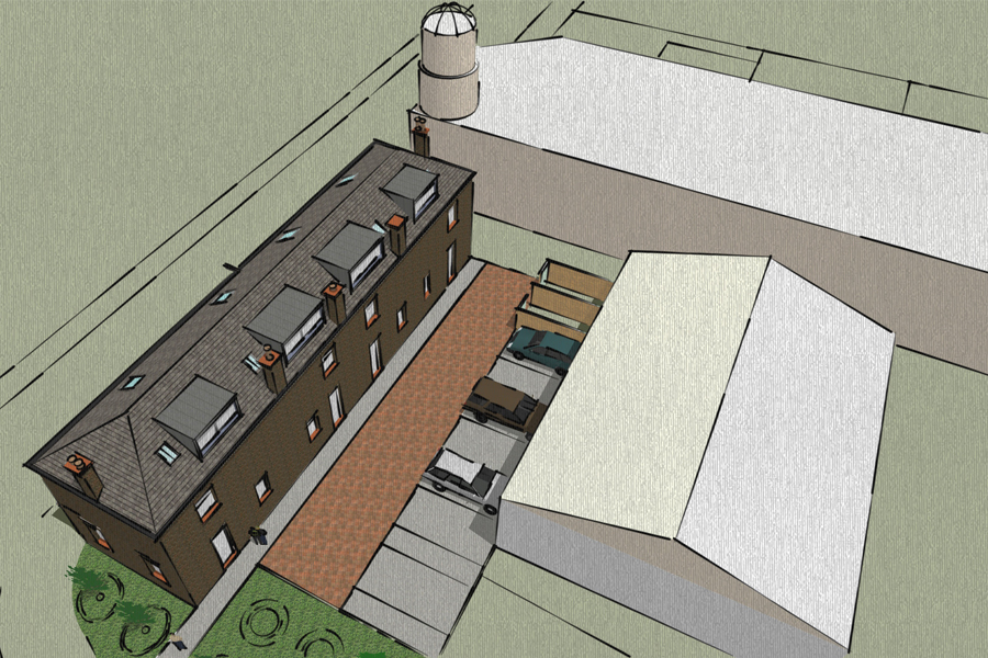 4 Proposed Town Houses